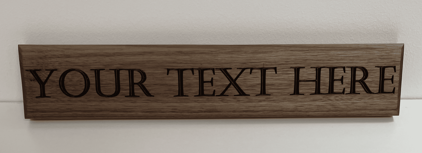 Custom Hardwood Rectangular Sign