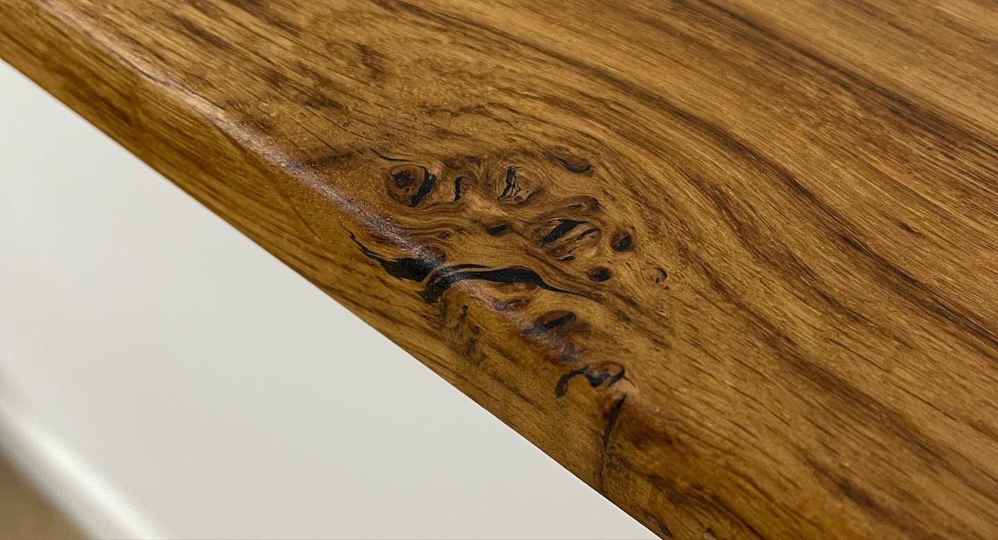 Custom Shelves With Industrial Style Brackets (White Oak or Ash)