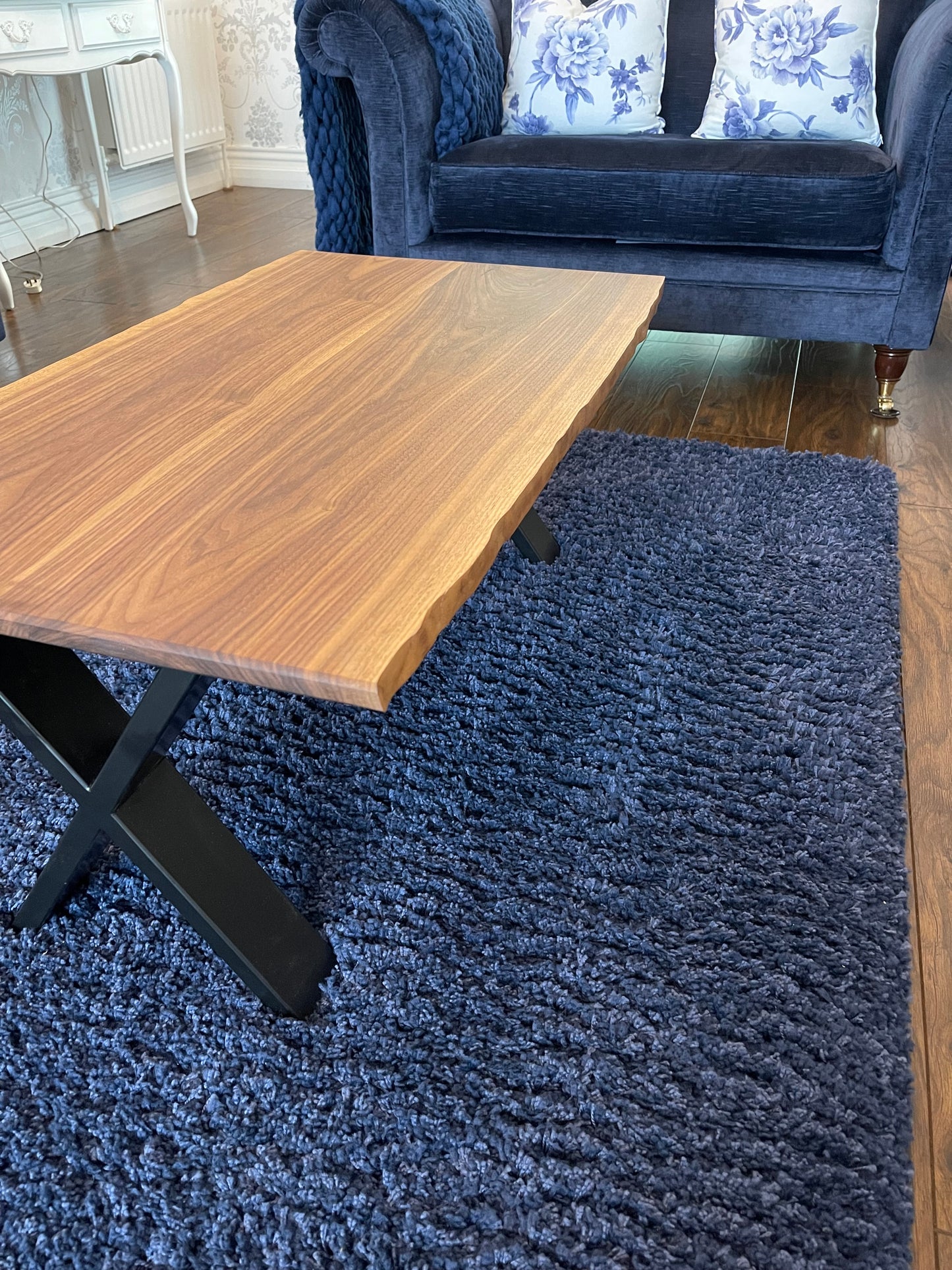 Live/Waney Edge American Black Walnut Hardwood Coffee table