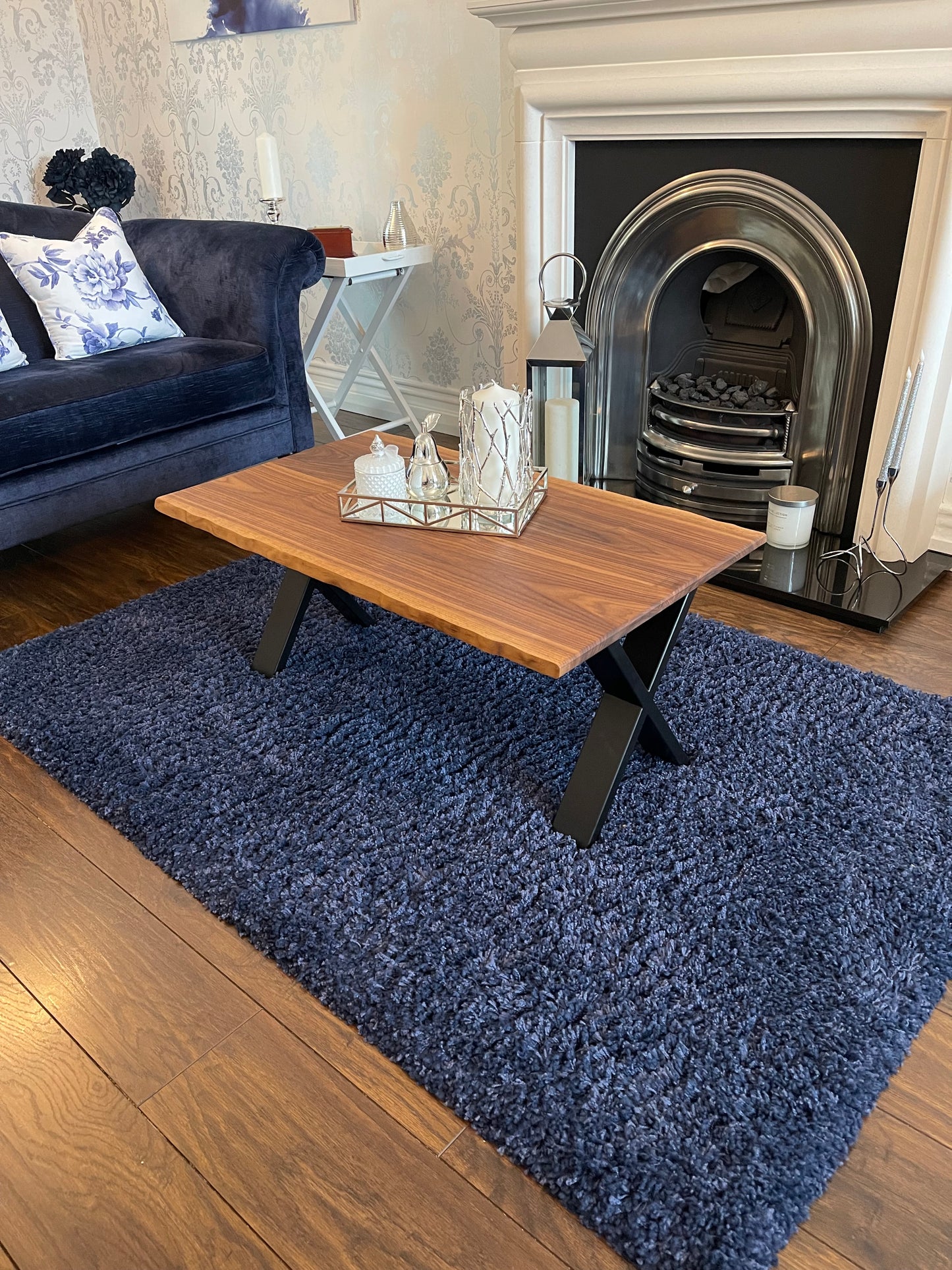 Live/Waney Edge American Black Walnut Hardwood Coffee table